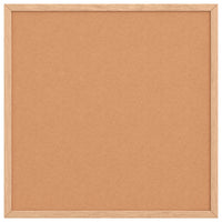 Tavola in Sughero con Cornice Legno Massello di Pino 40x40 cm 4017417