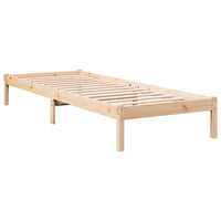 Letto Extra Lungo senza Materasso 90x210 cm in Legno di Pino 852402