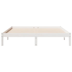 Letto Extra Lungo senza Materasso 160x210 cm in Legno di Pino 852409