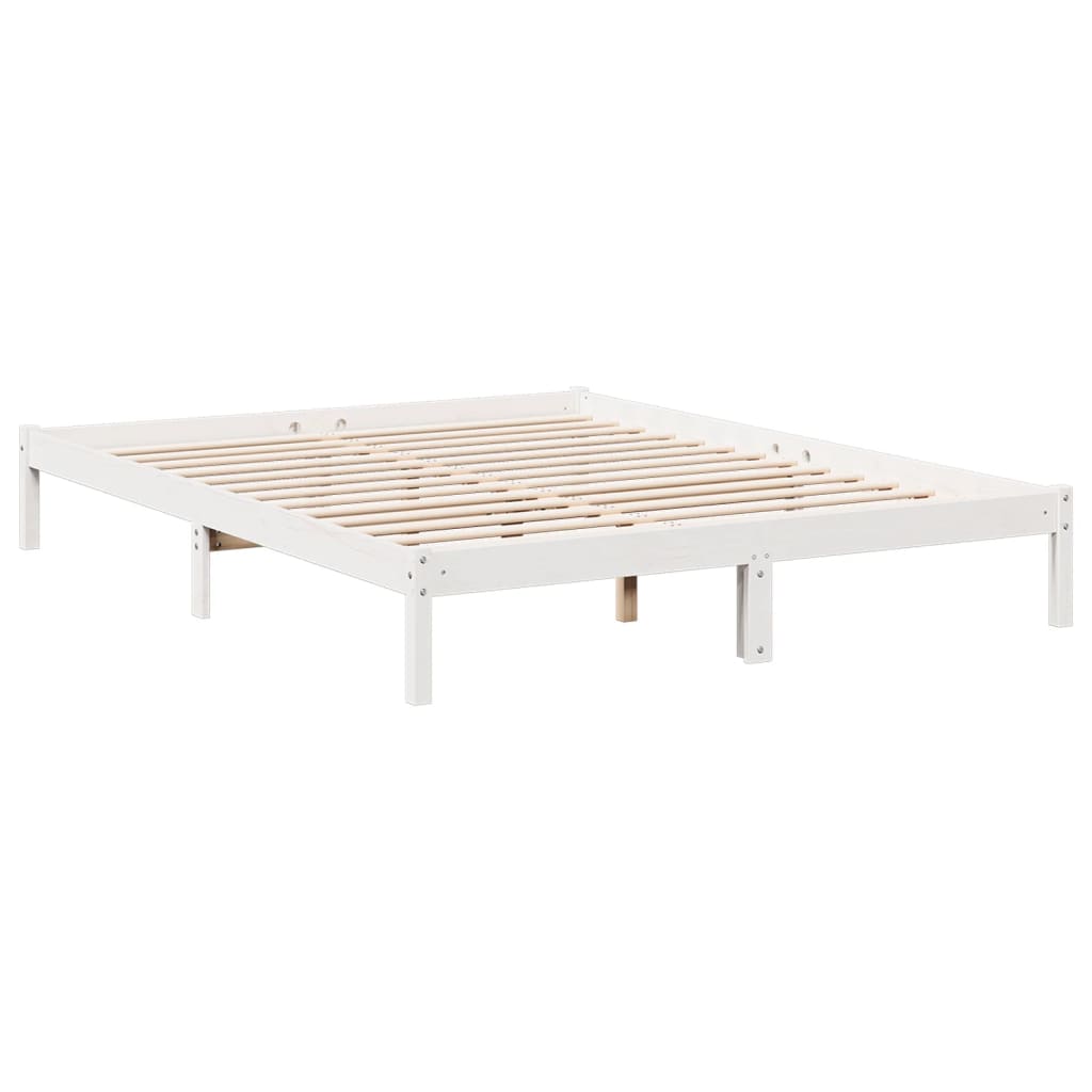 Letto Extra Lungo senza Materasso 160x210 cm in Legno di Pino 852409