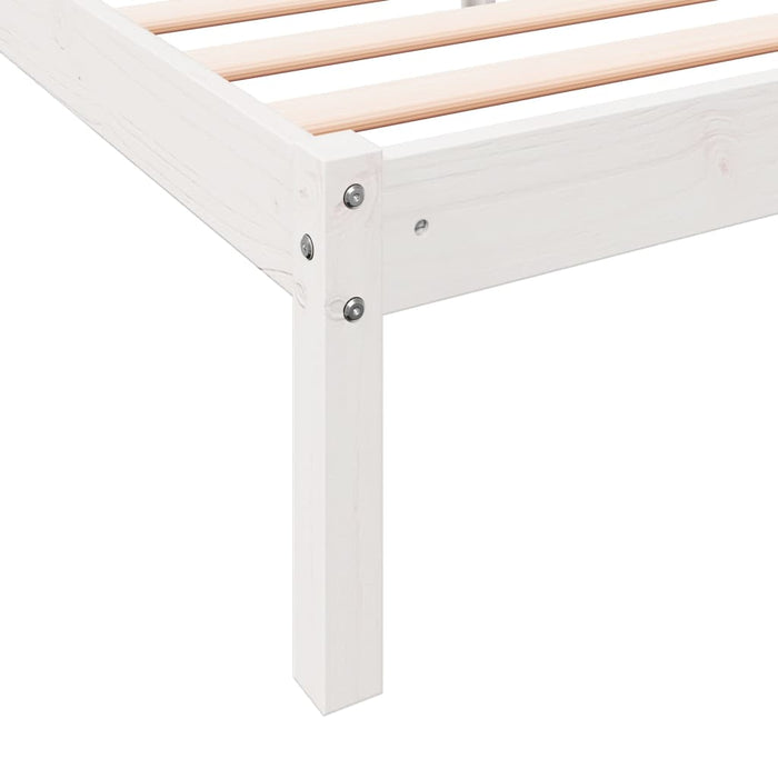 Letto Extra Lungo senza Materasso 160x210 cm in Legno di Pino 852409