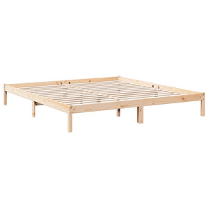 Letto Extra Lungo senza Materasso 180x210 cm in Legno di Pino 852410