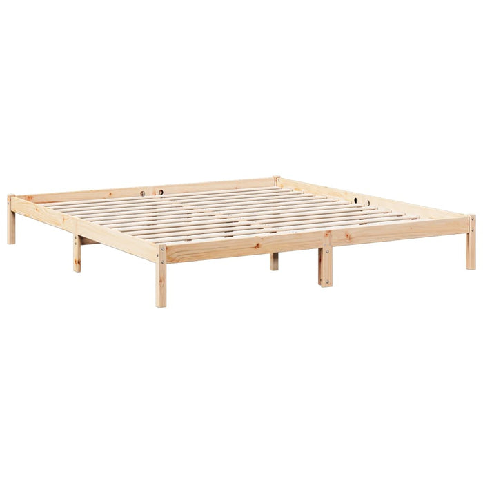 Letto Extra Lungo senza Materasso 200x210 cm in Legno di Pino 852412