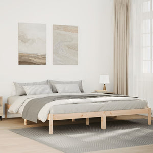 Letto Extra Lungo senza Materasso 200x210 cm in Legno di Pino 852412