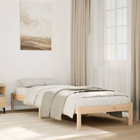 Letto Extra Lungo senza Materasso 90x220 cm in Legno di Pino 852416