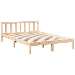 Letto Extra Lungo senza Materasso 140x210 cm in Legno di Pino 852434