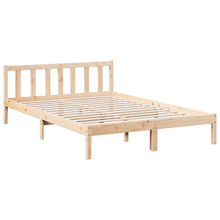 Letto Extra Lungo senza Materasso 140x210 cm in Legno di Pino 852434