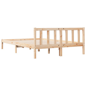 Letto Extra Lungo senza Materasso 140x210 cm in Legno di Pino 852434