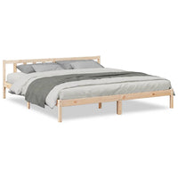 Letto Extra Lungo senza Materasso 200x210 cm in Legno di Pino 852440