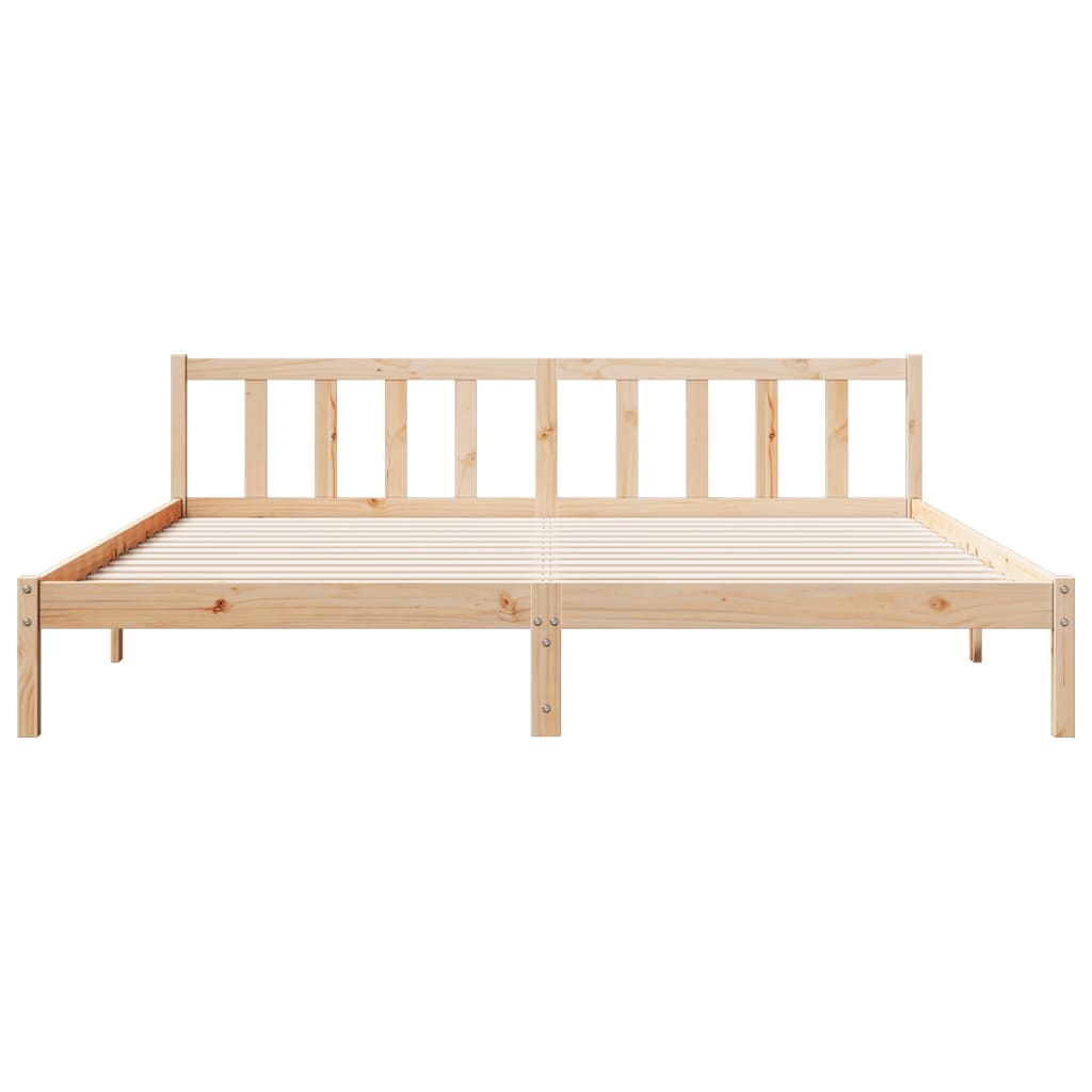 Letto Extra Lungo senza Materasso 200x210 cm in Legno di Pino 852440