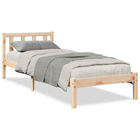 Letto Extra Lungo senza Materasso 80x220 cm in Legno di Pino 852442