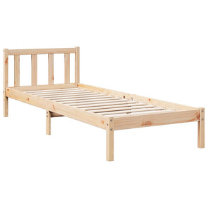 Letto Extra Lungo senza Materasso 80x220 cm in Legno di Pino 852442