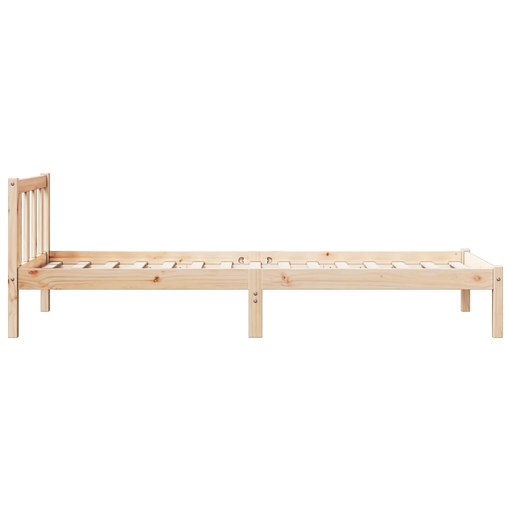 Letto Extra Lungo senza Materasso 80x220 cm in Legno di Pino 852442