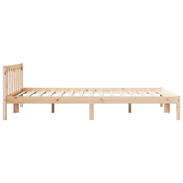 Letto Extra Lungo senza Materasso 140x220cm Legno Massello Pino 852448