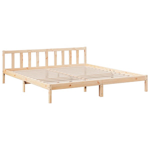 Letto Extra Lungo senza Materasso 200x220 cm in Legno di Pino 852454