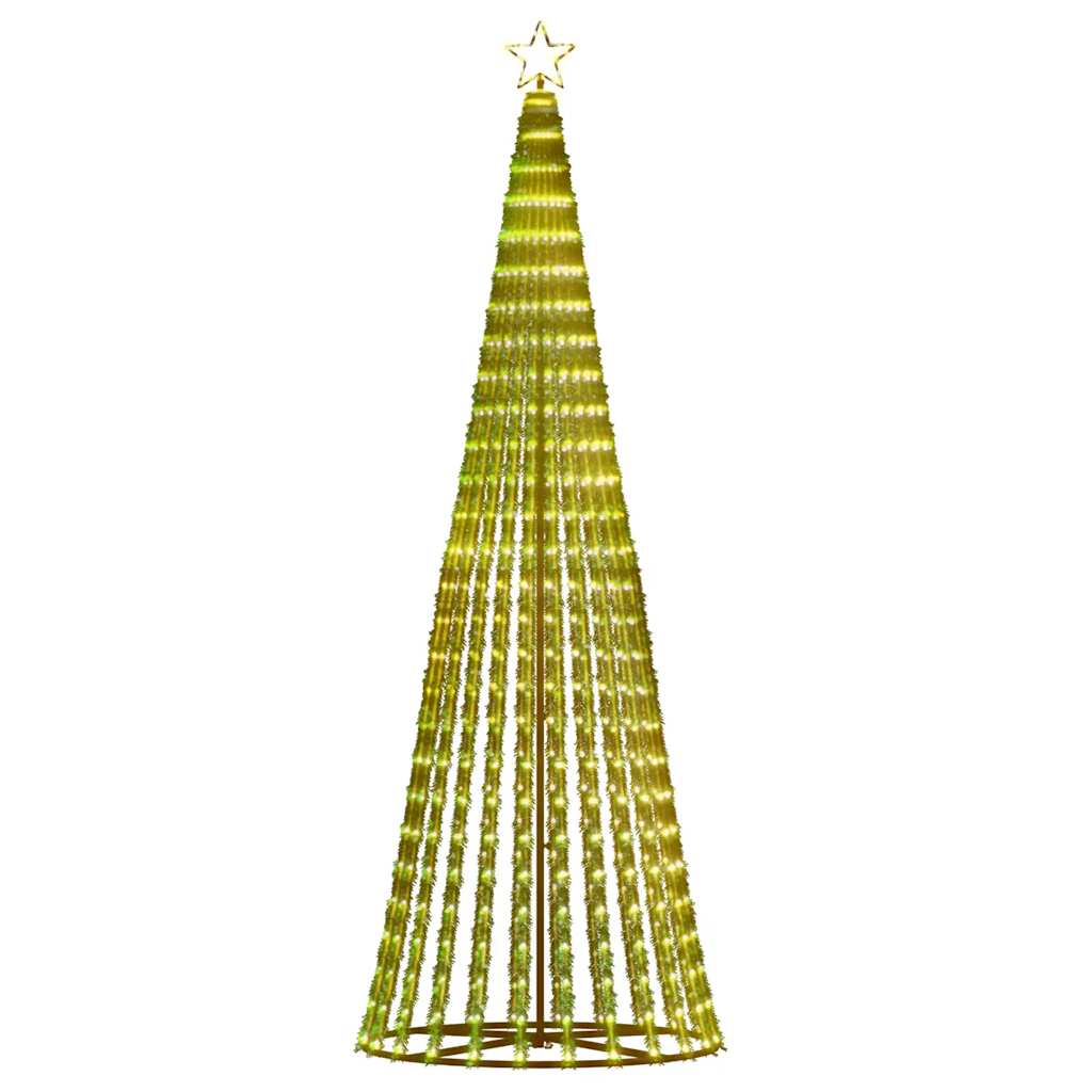 Albero di Natale a LED 475 LED Bianco Caldo 247 cm 4016396