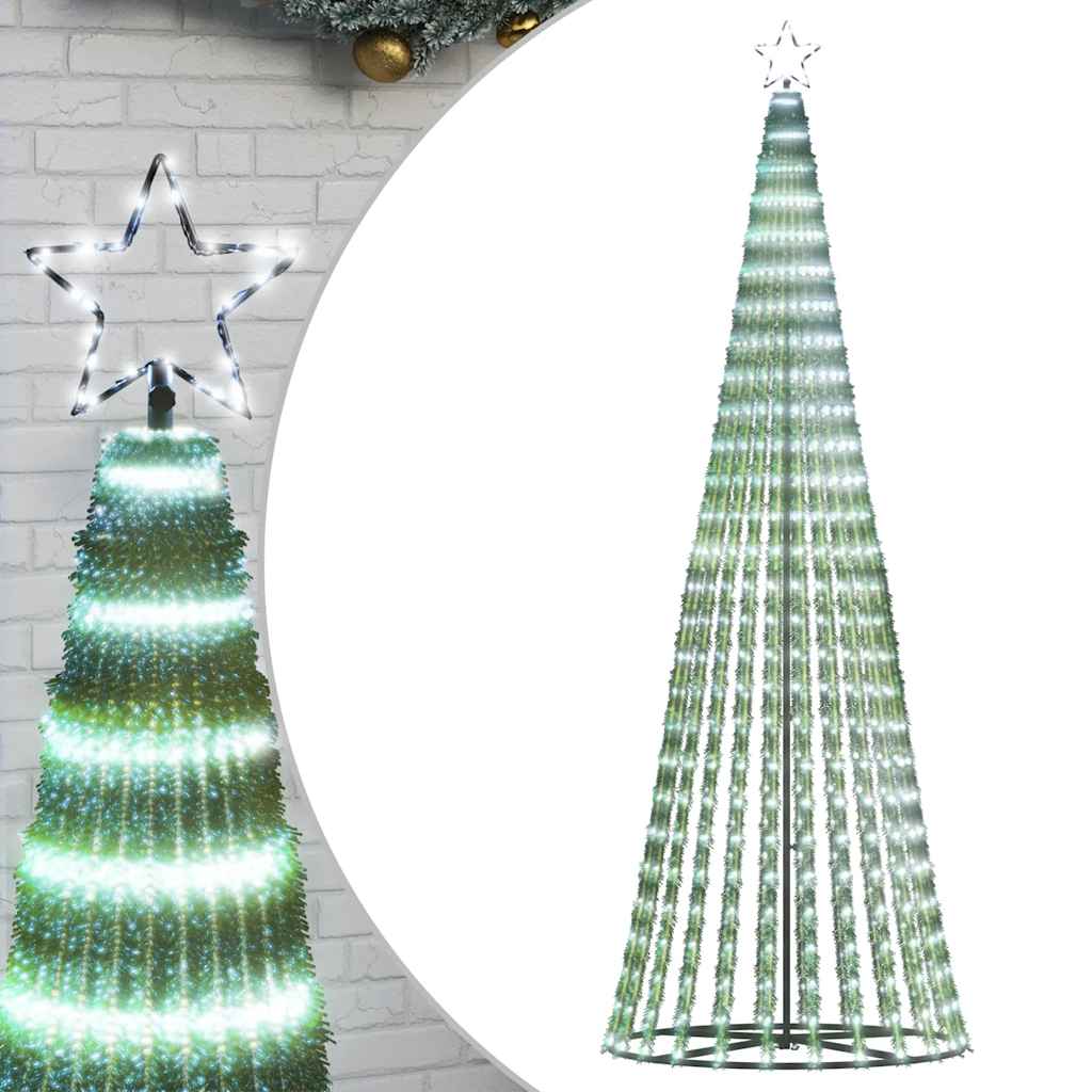 Illuminazione Albero Natale a Cono 475LED Bianco Freddo 247cm 4016397