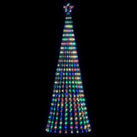 Illuminazione Albero di Natale a Cono 475 LED Colorato 247 cm 4016399