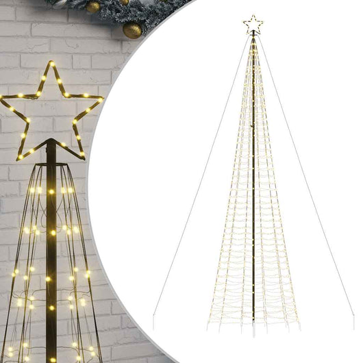 Albero di Natale a LED con Punte 1534 LED Bianco Caldo 500 cm 4016404