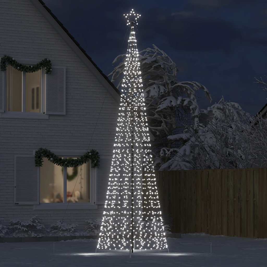 Lampada per Albero Natale Punte 1534 LED Bianco Freddo 500 cm 4016405