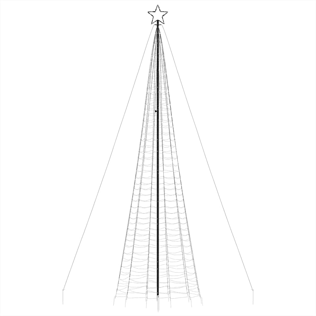 Lampada per Albero Natale Punte 1534 LED Bianco Freddo 500 cm 4016405