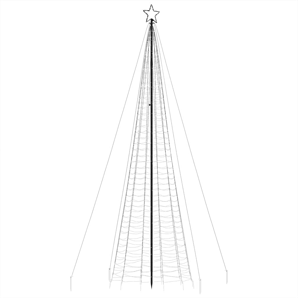 Lampada per Albero Natale Punte 1534 LED Bianco Freddo 500 cm 4016405