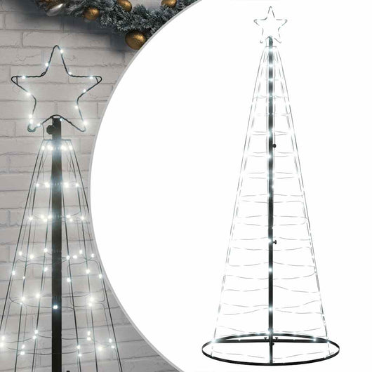 Albero di Natale a LED 200 LED Bianco Freddo 182 cm 4016449