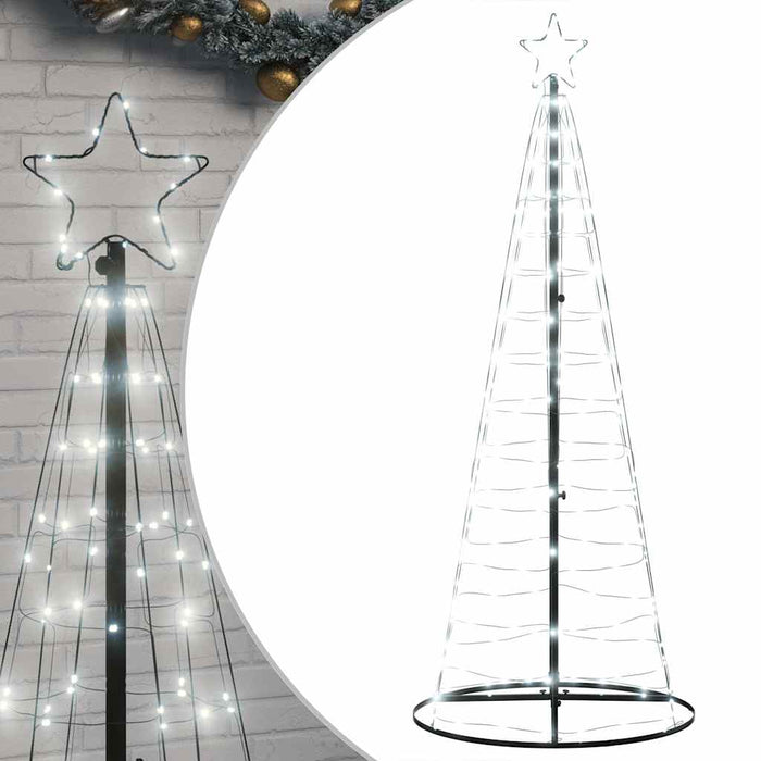 Illuminazione Albero Natale a Cono 200 LED Bianco Freddo 182 cm 4016449