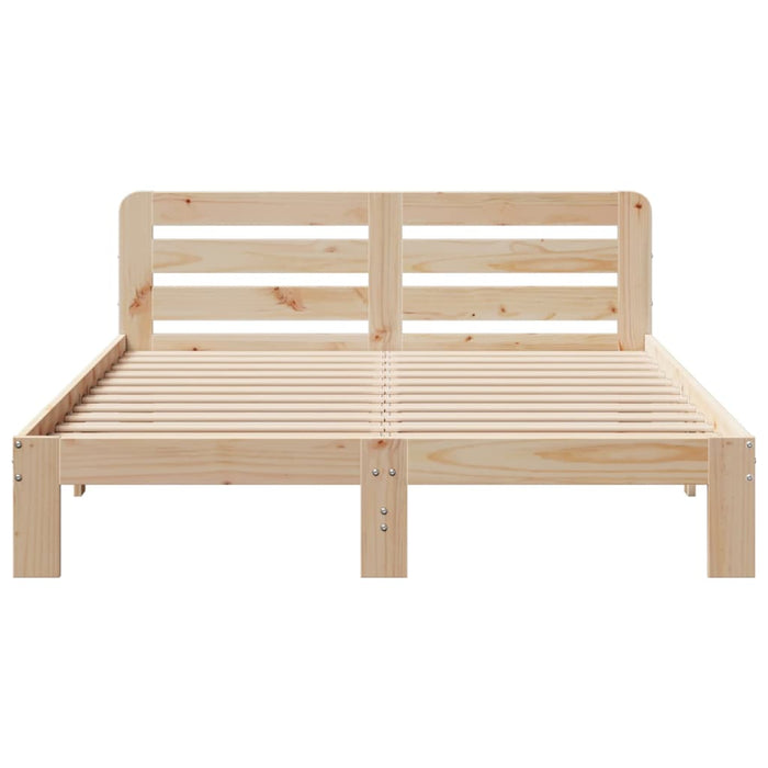 Letto senza Materasso 120x200 cm in Legno Massello di Pino 855546