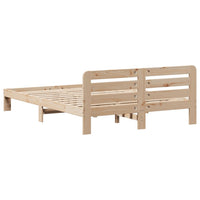 Letto senza Materasso 120x200 cm in Legno Massello di Pino 855546