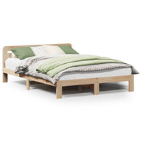 Letto senza Materasso 150x200 cm in Legno Massello di Pino 855552