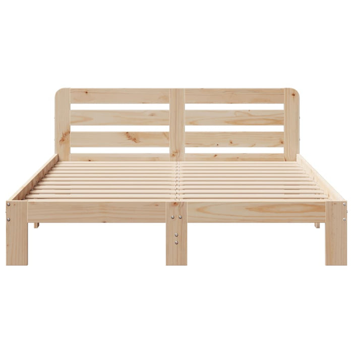 Letto senza Materasso 150x200 cm in Legno Massello di Pino 855552