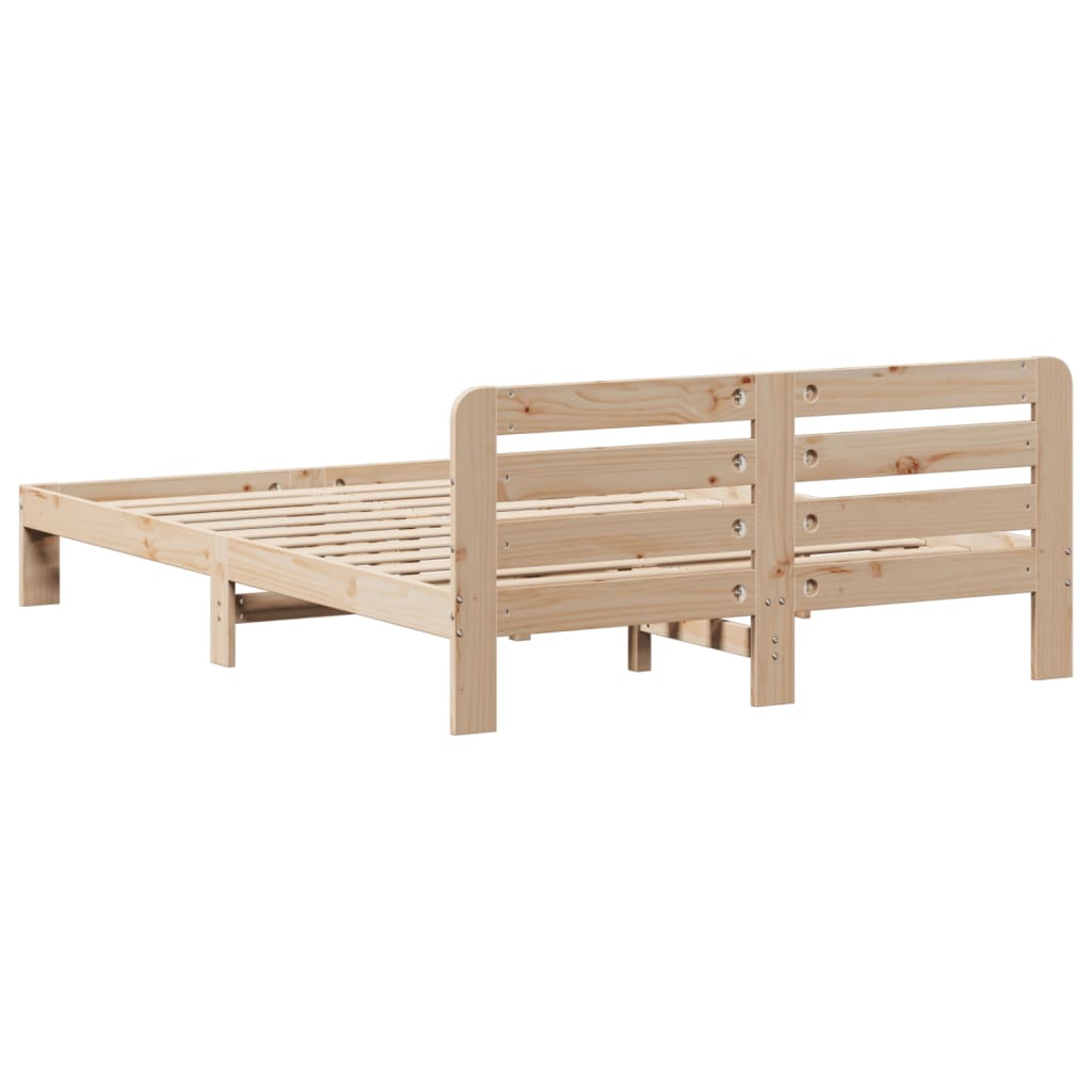 Letto senza Materasso 120x190 cm in Legno Massello di Pino 855570