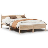 Letto senza Materasso 120x190 cm in Legno Massello di Pino 855609