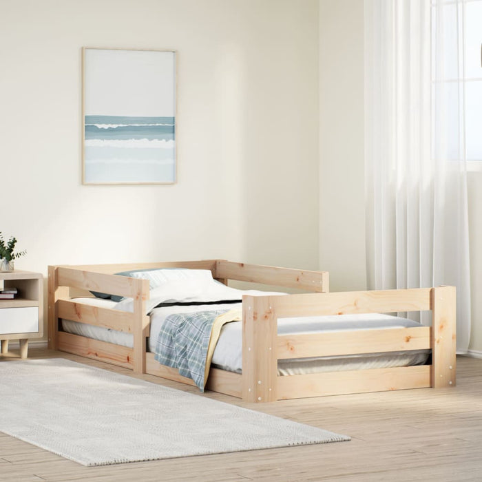 Letto senza Materasso 90x200 cm in Legno Massello di Pino 855681