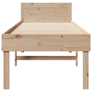 Letto senza Materasso 90x190 cm in Legno Massello di Pino 855741