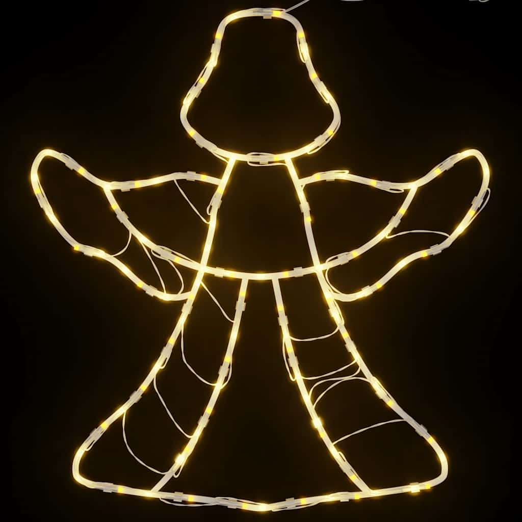 Luci di Natale Angelo Silhouette 2 pz 50 LED Bianco Caldo 4019600