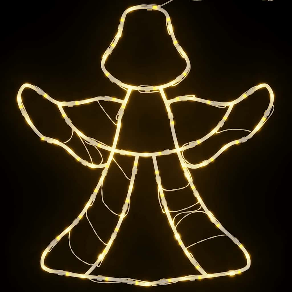 Luci di Natale Angelo Silhouette 2 pz 50 LED Bianco Caldo 4019600