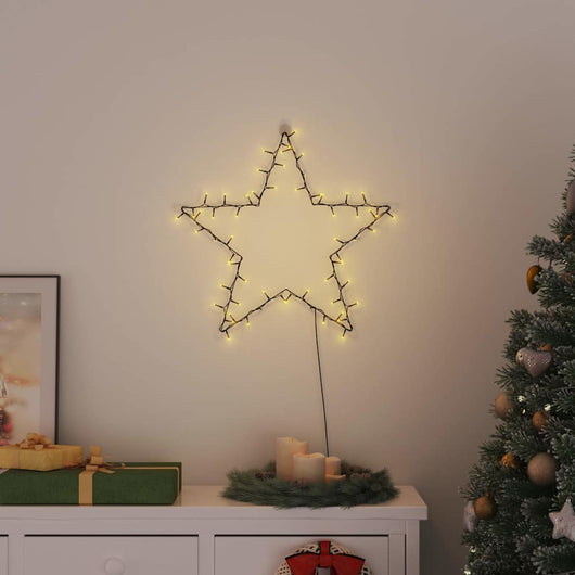 Luci di Natale Stella Silhouette 80 LED Bianco Caldo 4019602