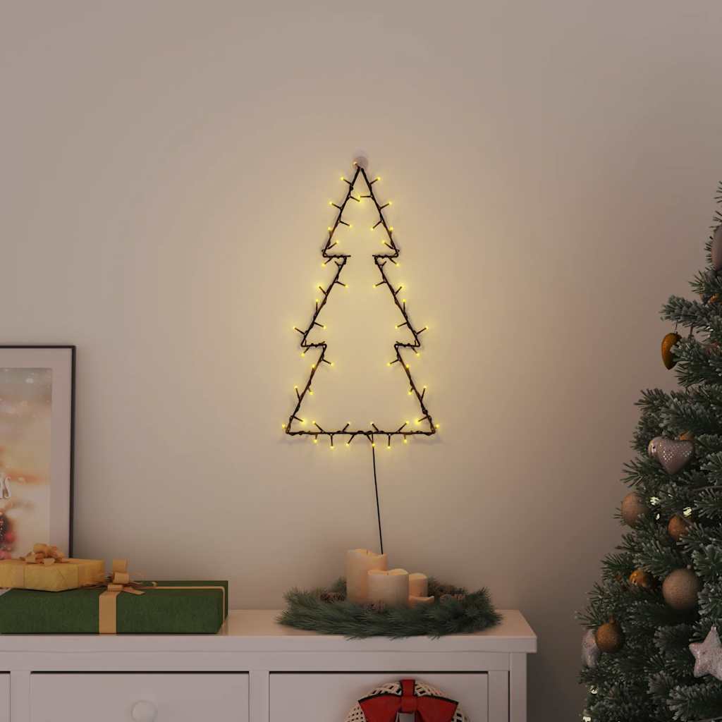 Luci di Natale Albero di Natale Silhouette 80 LED Bianco Caldo 4019604