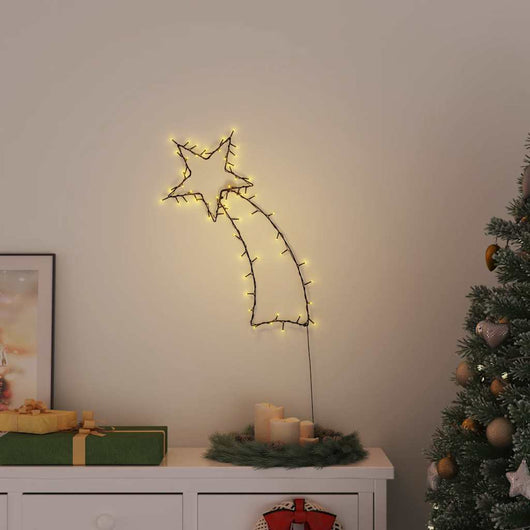 Luci di Natale Stella Cadente Silhouette 80 LED Bianco Caldo 4019606