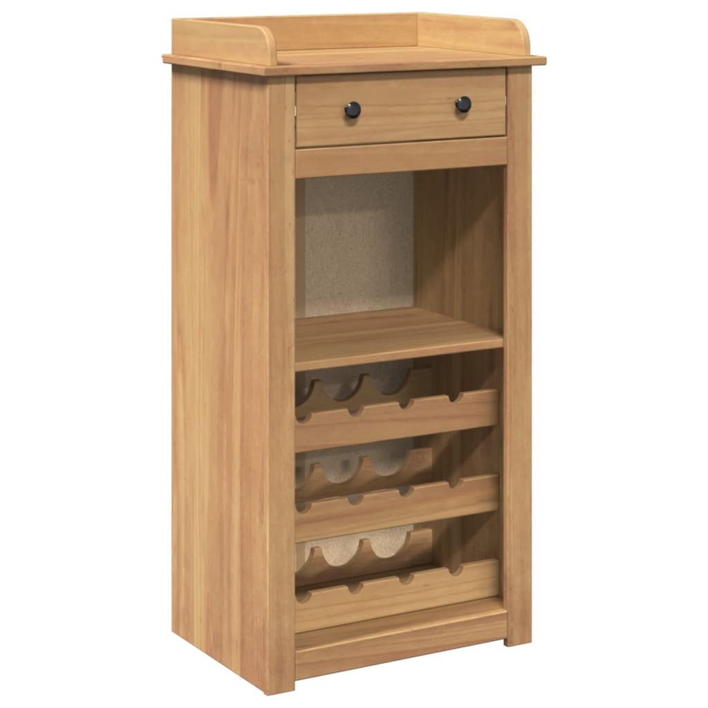 Cantinetta per Vini Panama 57x40x111,5cm Legno Massello di Pino 4016390