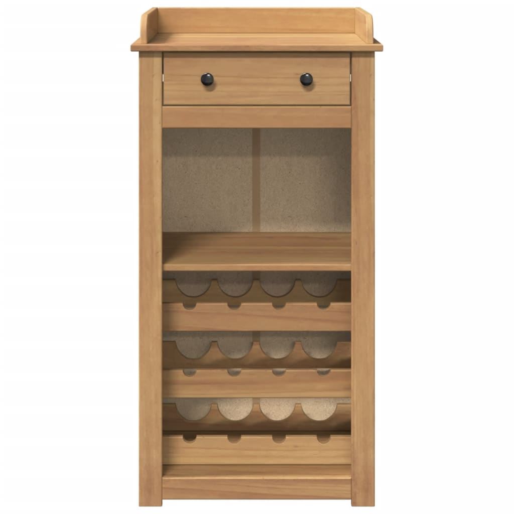 Cantinetta per Vini Panama 57x40x111,5cm Legno Massello di Pino 4016390