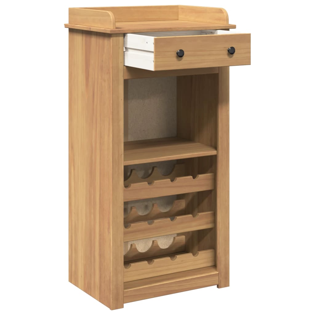 Cantinetta per Vini Panama 57x40x111,5cm Legno Massello di Pino 4016390