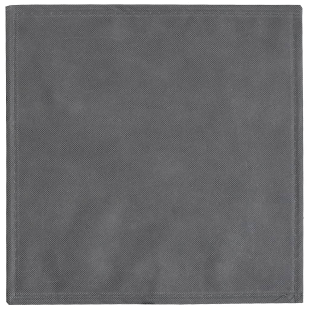 Scatole Portaoggetti 4 pz Grigio 32x32x32cm Tessuto non Tessuto 4018987