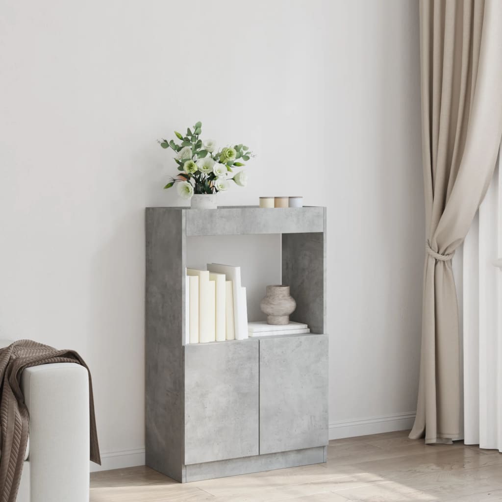 Credenza Grigio Cemento 63x33x100 cm in Truciolato 855100