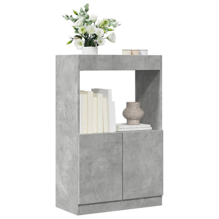 Credenza Grigio Cemento 63x33x100 cm in Truciolato 855100