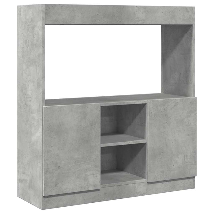 Credenza Grigio Cemento 92x33x100 cm in Legno Multistrato 855127