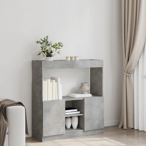 Credenza Grigio Cemento 92x33x100 cm in Legno Multistrato 855127