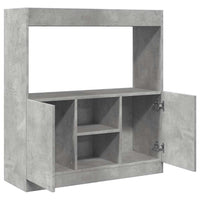 Credenza Grigio Cemento 92x33x100 cm in Legno Multistrato 855127